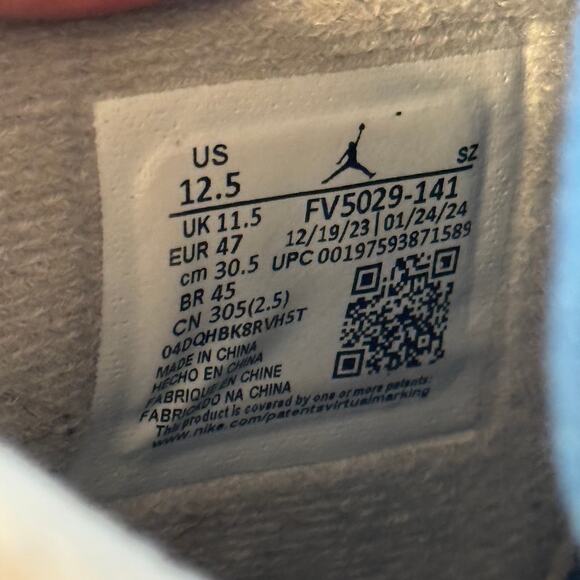 Size 12.5 - Nike Air Jordan 4 Retro Military Blue 2024 Men's Shoes - Picture 8 of 10